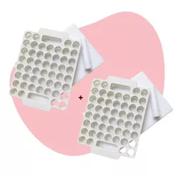 Kit 2 Placas Porcionadora Para Doces 50Cav 10G Caparroz