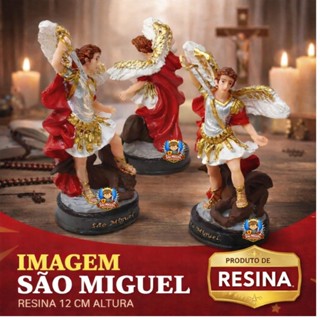 Imagem Pequena de  São Miguel Arcanjo  12 cm Resina em Oferta na Shopee