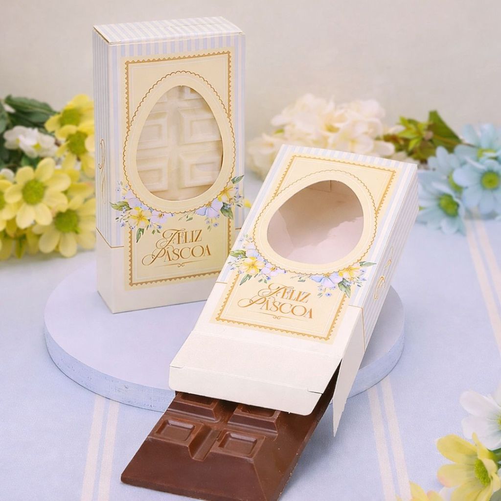 30 CAIXAS PARA BARRA PÁSCOA 300G C/ VISOR AMANHECER 5547 ( PASCOA JANGO 2026 ) em Oferta na Shopee
