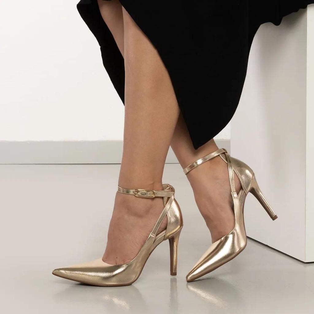 Scarpin Bebecê Lace Up Palatino Feminino em Oferta na Shopee