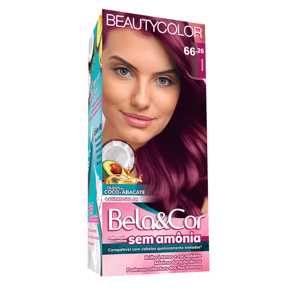 Tintura Bela e Cor Sem Amônia 66.26 Marsala em Oferta na Shopee