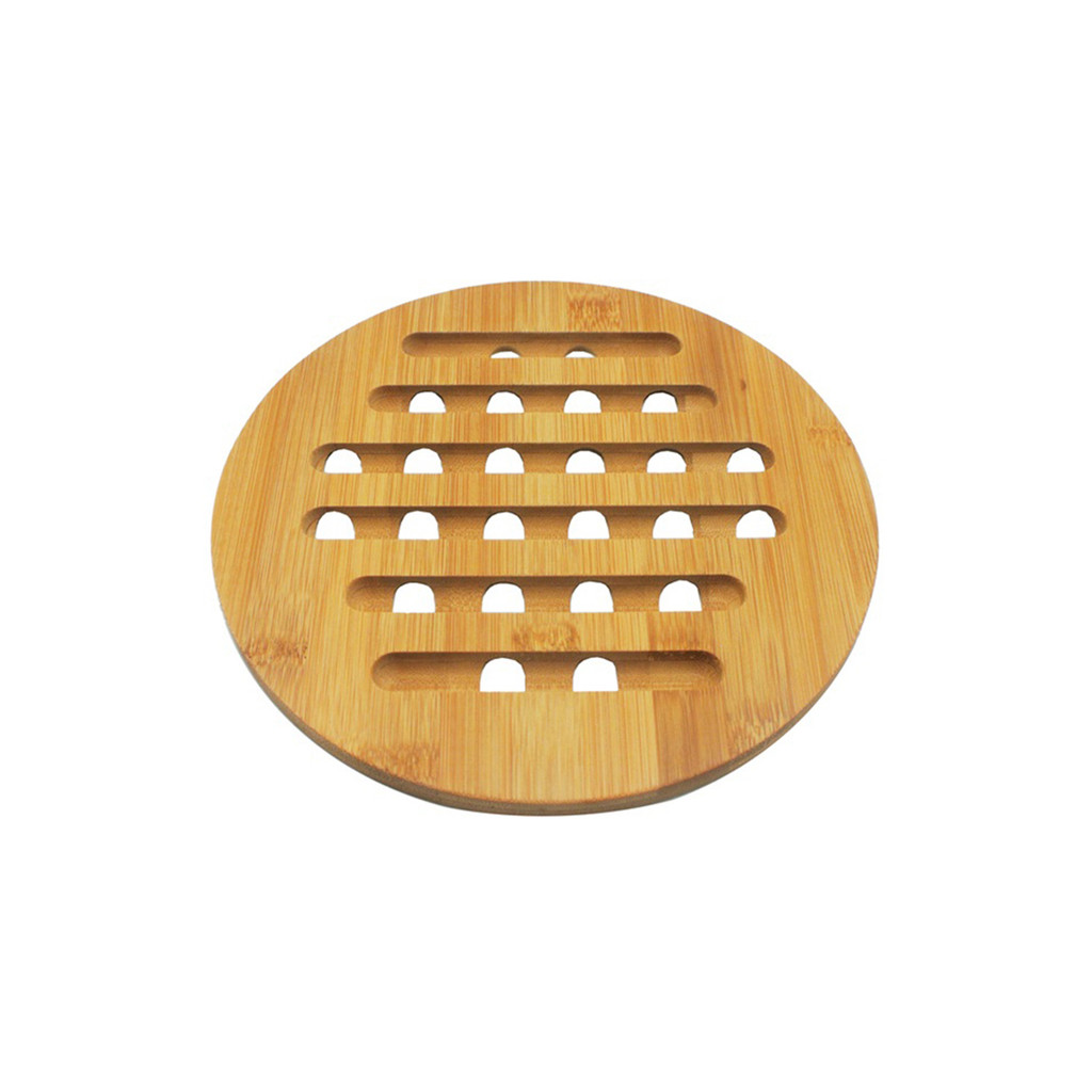 Descanso de Panela de Bambu Dia.19cm - Oikos em Oferta na Shopee