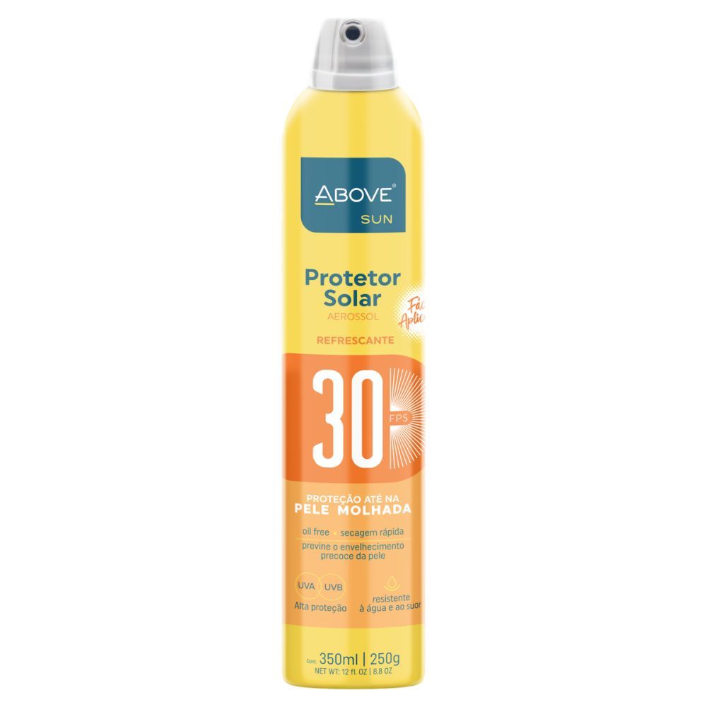 Protetor Solar Aerossol Above Sun FPS 30 com 350ml em Oferta na Shopee