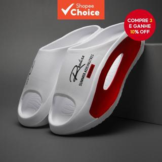 Chinelos masculinos EVA, confortáveis, antiderrapantes, sola grossa, adequados para uso interno/externo, praia em Oferta na Shopee