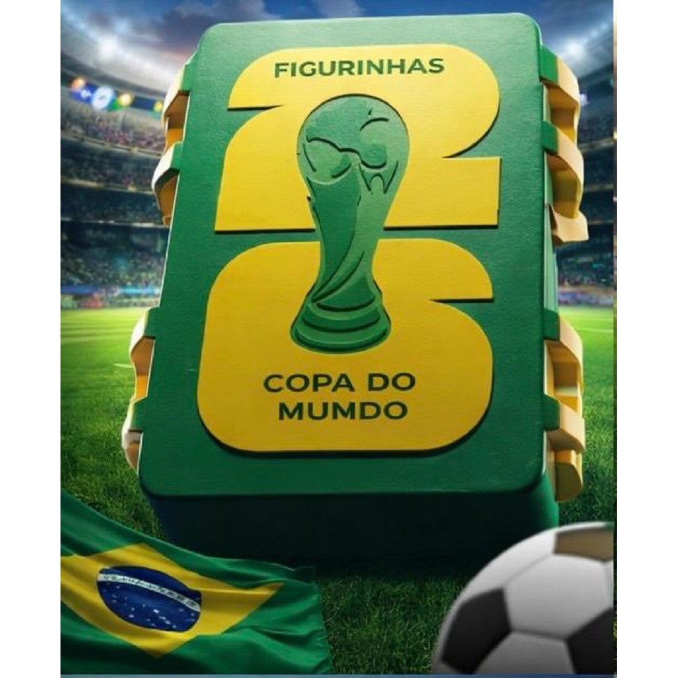 PORTA-FIGURINHAS DA COPA DO MUNDO 2026 | ESTOJO PARA GUARDAR FIGURINHAS DO ALBUM DA COPA | COMPACTO