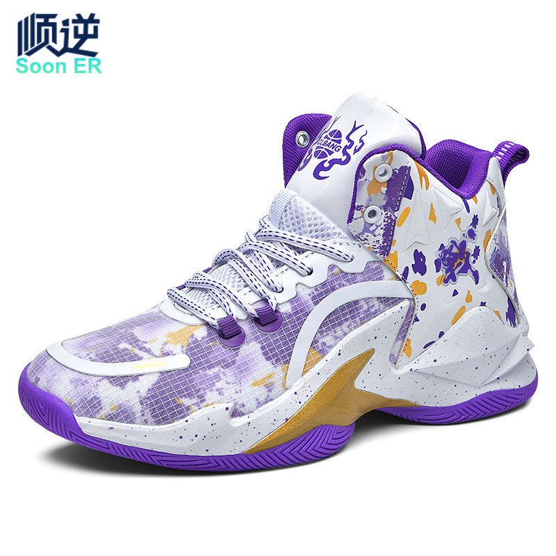 Homens mulheres sapatos tênis de basquete malha respirável esportes correndo tênis de vôlei