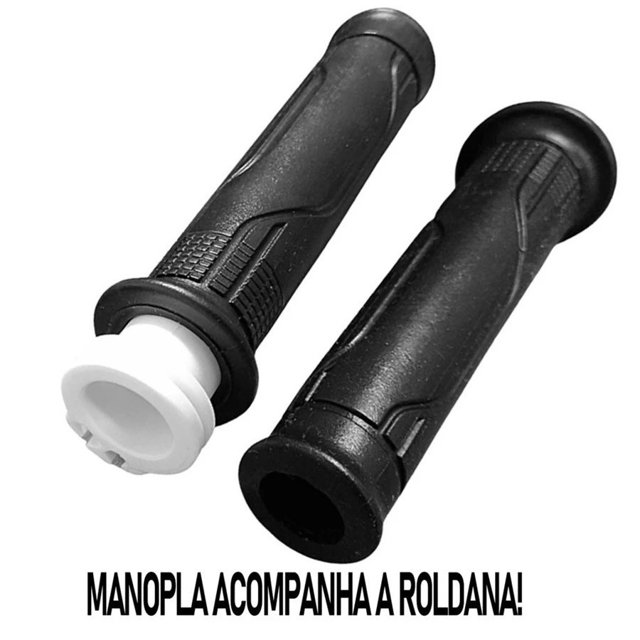 Guidão Cargo 150 160 Peso Pezinho Pcx Cromado e Preto + Roldana e Manopla+ Par Retrovisores Bmw F800 — imagem 2 de 2