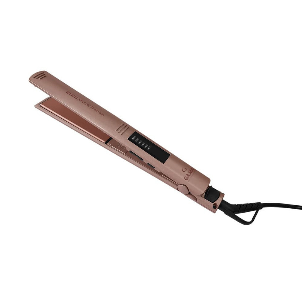 Chapinha Prancha Elegance LED Keration Pro 230C com Emissão de Íons Rosê GA.MA Italy