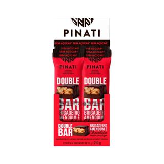 BARRA PINATI DOUBLE 35GR BRIGADEIRO AMENDOIM E CHOCOLATE MEIO AMARGO em Oferta na Shopee