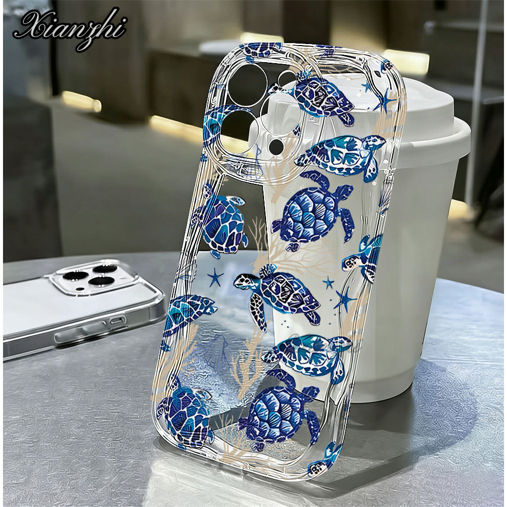 Capa Para Samsung A56 A36 A55 A54 A16 A15 A14 A05 A51 A52 A34 A35 A32 A13 A12 A04E Escudo Tartaruga Creme Caso De Telefo