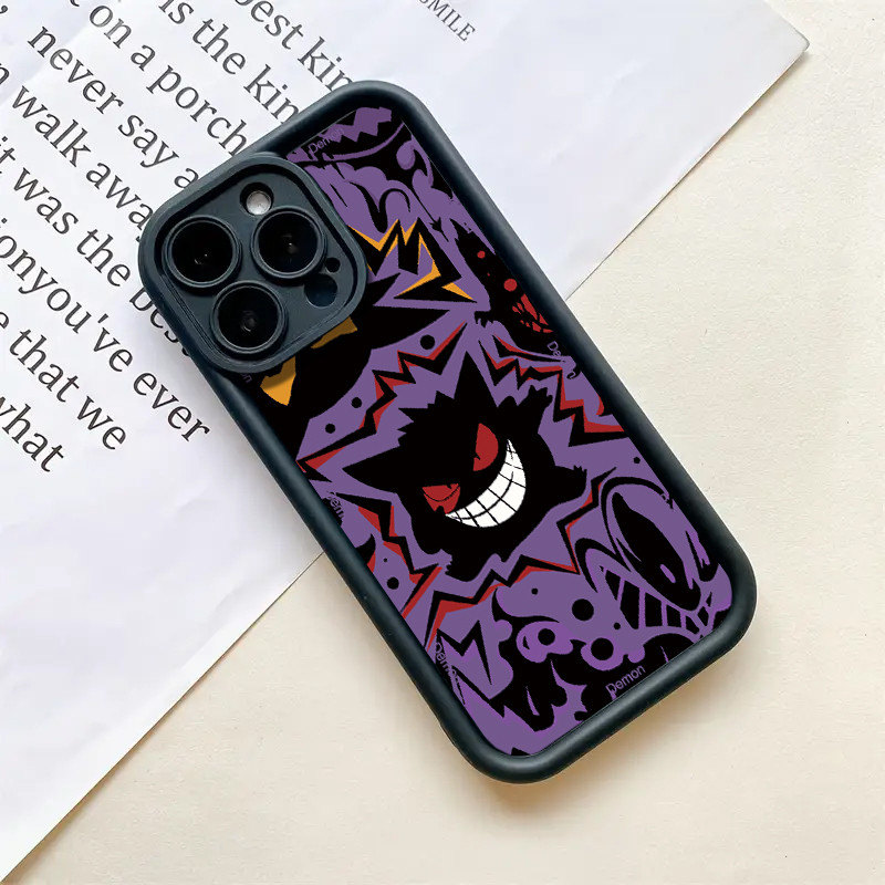 Capinha Capa de silicone Anti-impacto Pokémon Gengar para Samsung A15 A72 A05S A54 S21 S22 S23 S24 S25 FE ULTRA