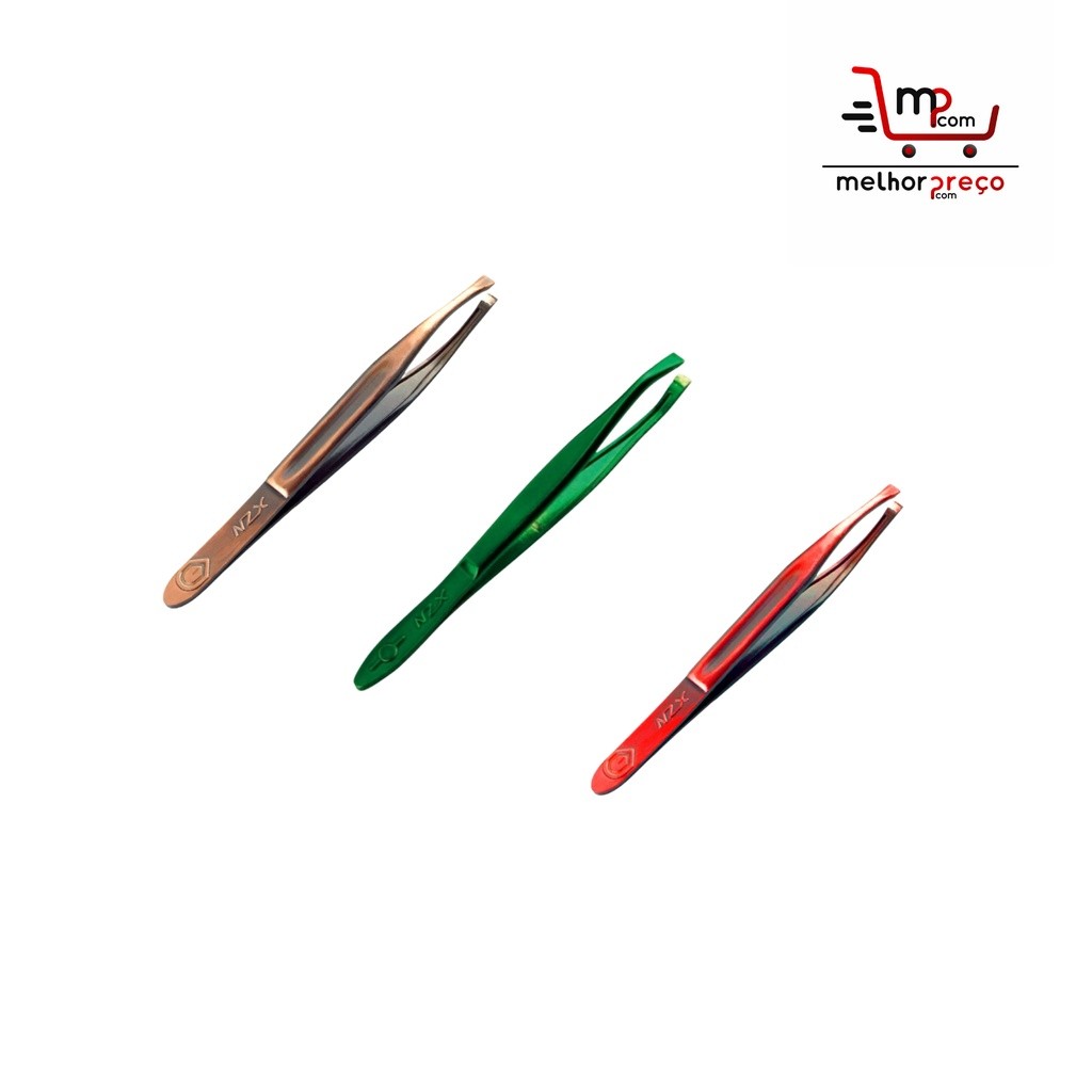 3 Pinças de Sobrancelha Colors XZN em Oferta na Shopee