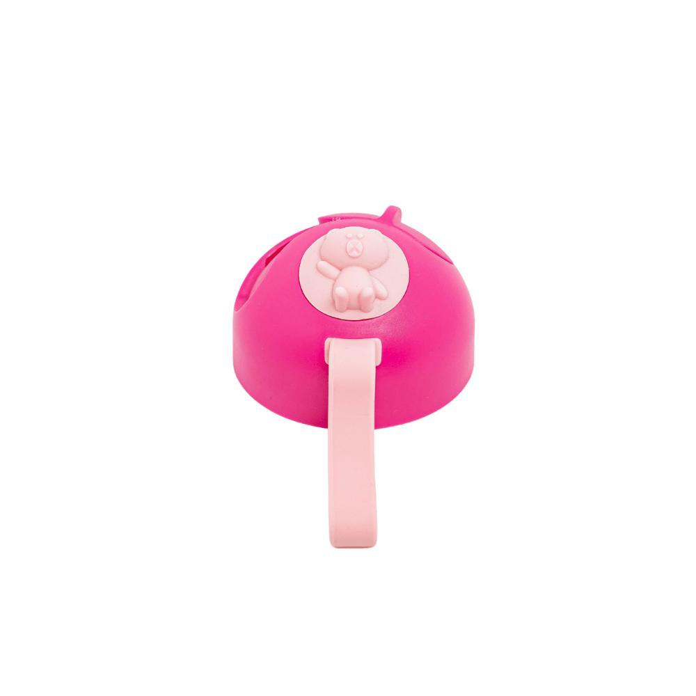 Tampa para Garrafa Flip Térmica Rosa com Alça de Silicone Bup Baby