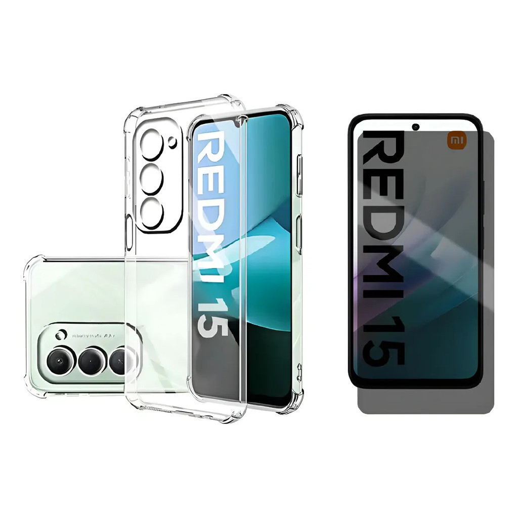 Capa + Película Cerâmica Xiaomi Redmi 15 4g / 5g- Resistente