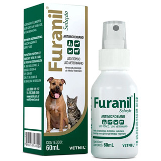 Furanil Solução Spray Vetnil Cães E Gatos 60ml em Oferta na Shopee