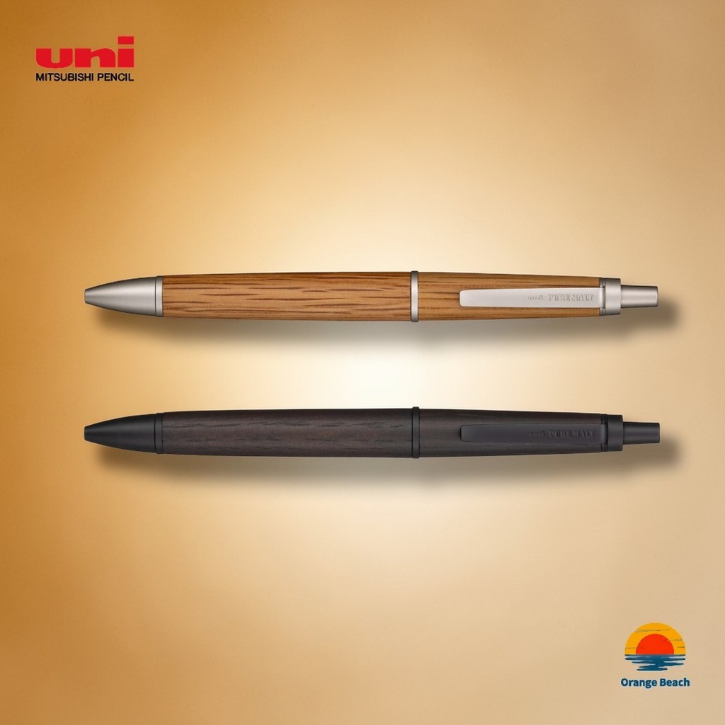 Uni Pure Malt Jetstream Inside 0.5mm/Caneta de Madeira de Barril de Whiskey/Luxo Japones/Escrita