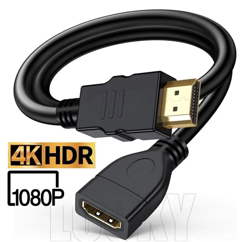 Cabo De Extensão Compatível Com HDMI 2.0 4K-Para Monitor De TV Do Projetor-Extensor Macho Fêmea-Conector De Fio Extensív