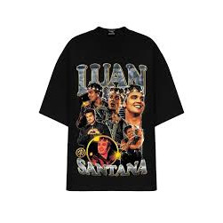 Camiseta Masculina Feminina Oversized Estampa Luan Santana Collage Clássico | T-shirt Streetwear Estilo Vintage, Moda