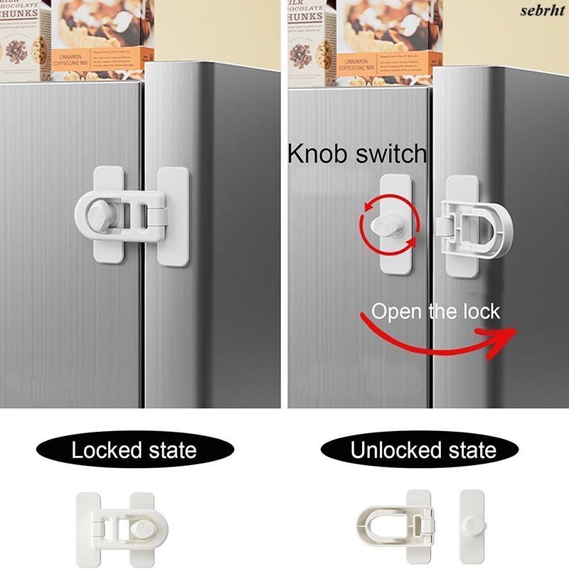 Fechadura De Segurança Infantil , Trava De Geladeira , Gaveta , Fivela , Portas Para Bebês