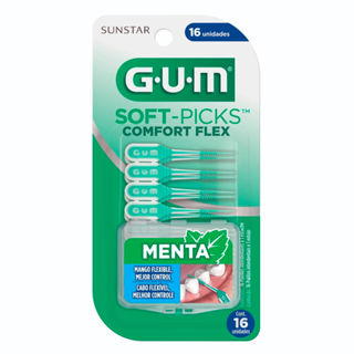 Escova Interdental Gum Soft-Picks Comfort Flex Menta com 16 Unidades em Oferta na Shopee