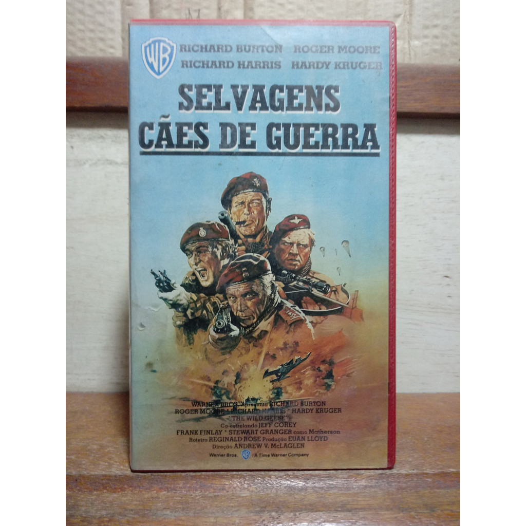 Vhs Selvagens Cães De Guerra - Richard Burton