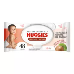 Huggies Toalhas Umedecidas Hidratação E Nutrição Com 48 Unidades