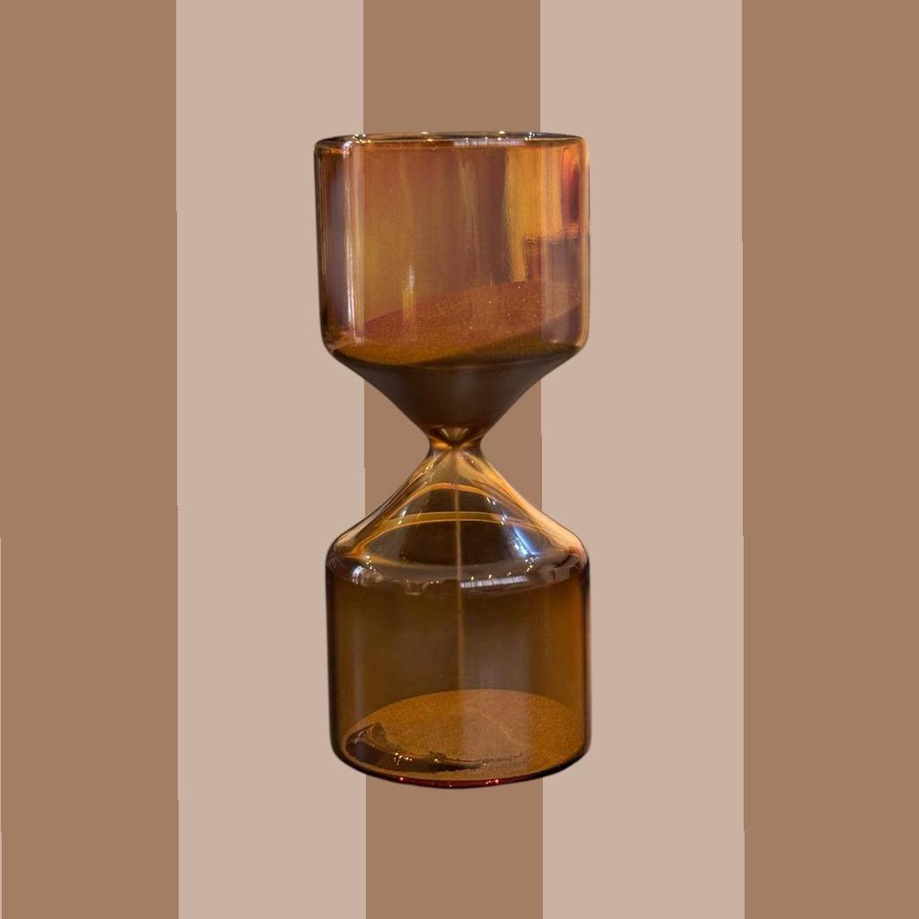 Ampulheta Decorativa Vidro Luxo | Relógio de Areia 5 min Vidro Resistente Escritório e Sala