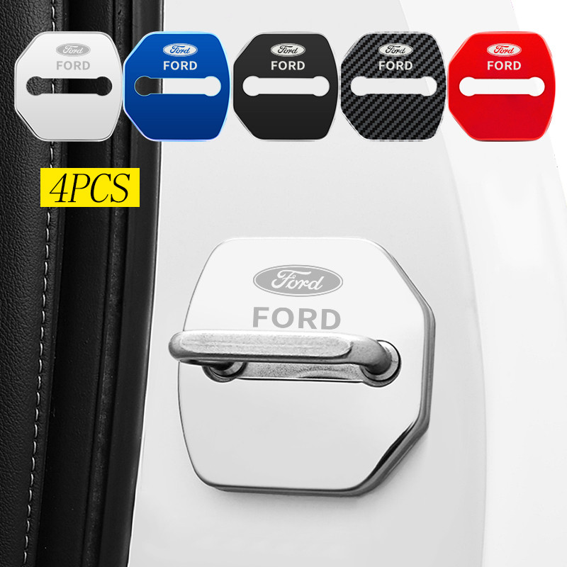 4 Pçs Capa De Fechadura Da Porta Do Carro Aço Inoxidável Protetora Decoração