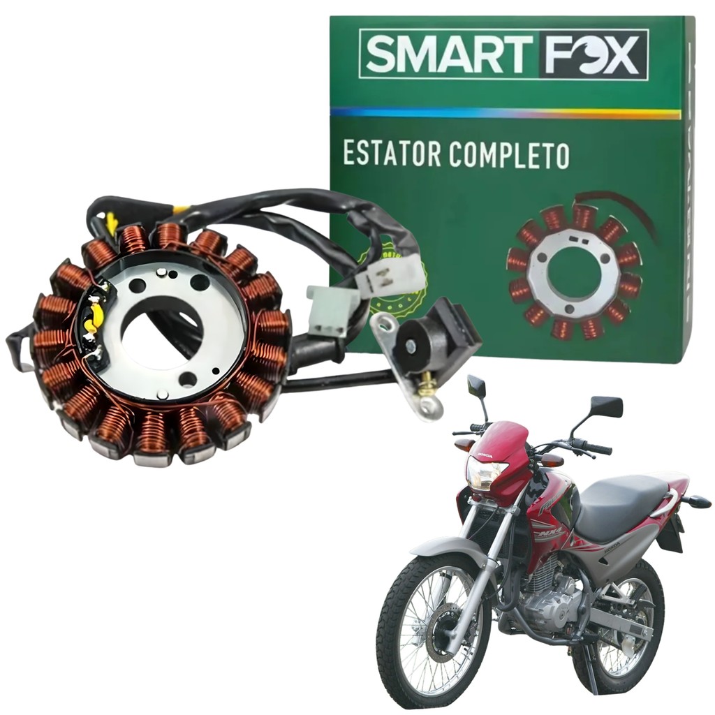 ESTATOR BOBINA MAGNETO PULSO COMPLETO SMARTFOX HONDA NX FALCON 400 NX4 400I 1999 A 2008