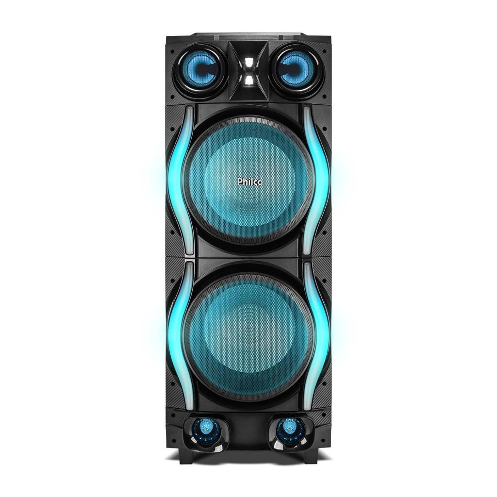 Caixa de Som Philco Extreme 2700W Woofer Duplo 12" PCXE27000