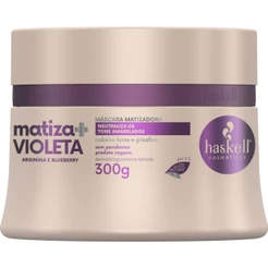 Máscara Matizadora Violeta Matiza+ 300g Haskell | Para cabelos loiros e grisalhos