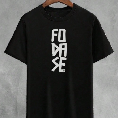Camiseta Básica Escrita "Fodase" Indiferença Off Envio Rápido