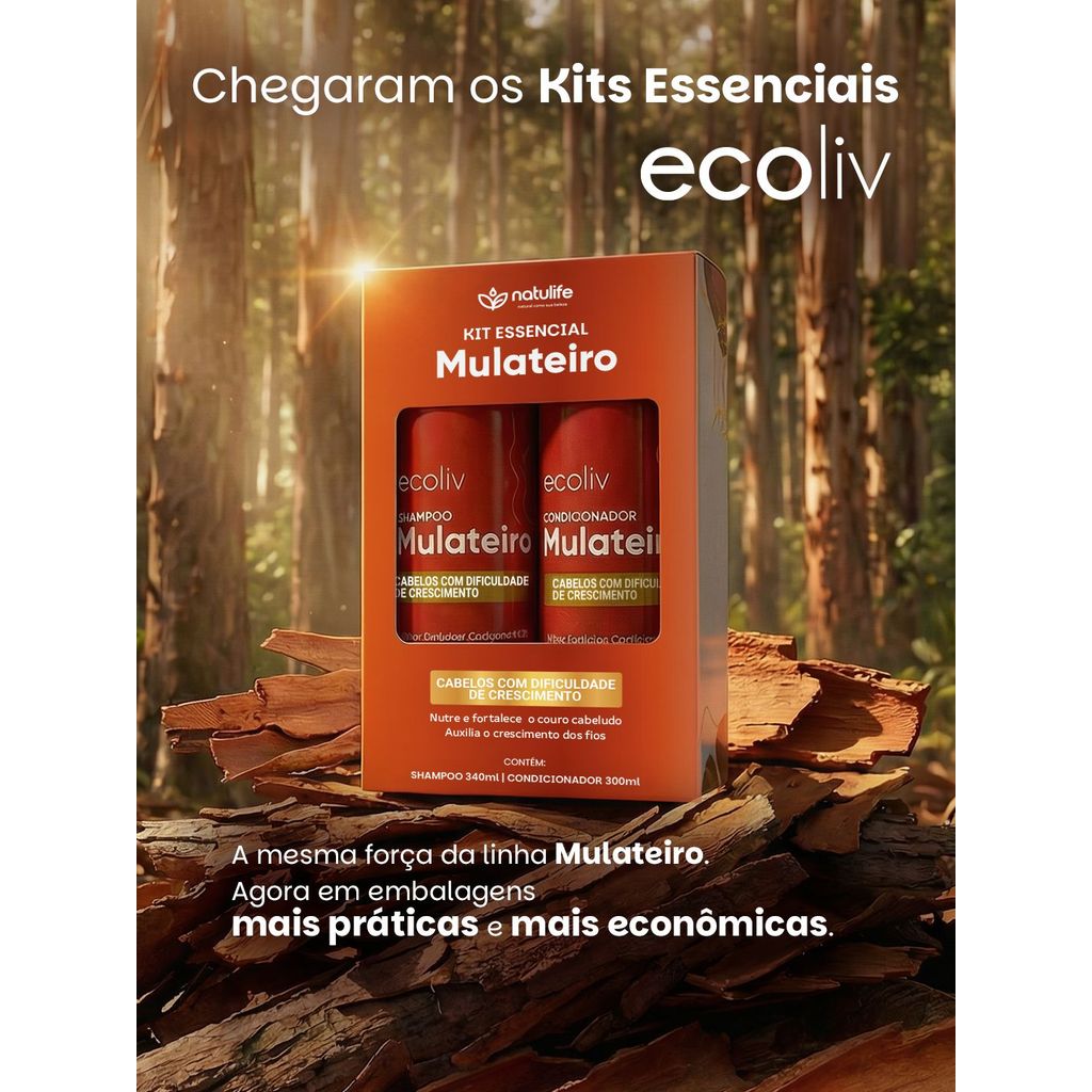 Kit Capilar Essencial Mulateiro Natulife
