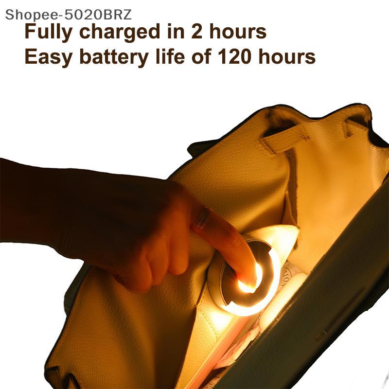 [THEBR] Mini Luz De Bolsa Com Sensor Automático , Clipe Recarregável Para Bolsas , Bapa , Presentes , Mãe E Amigo [BR]