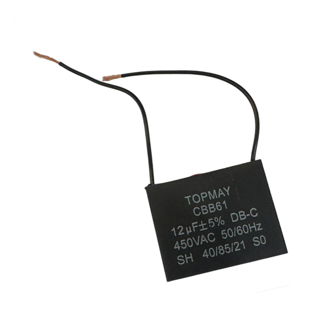 CAPACITOR DE PARTIDA ACV 12UF X 450V - 12UF X 450VAC - CBB61 25/70/21