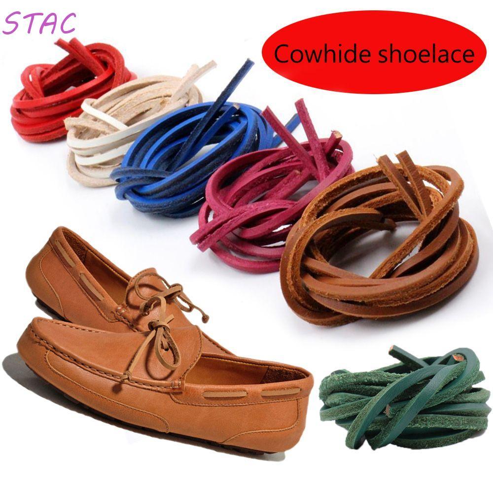 Cadarços De Couro STAC Cordas 100CM Acessórios Para Sapatos Unissex Corda Colorida