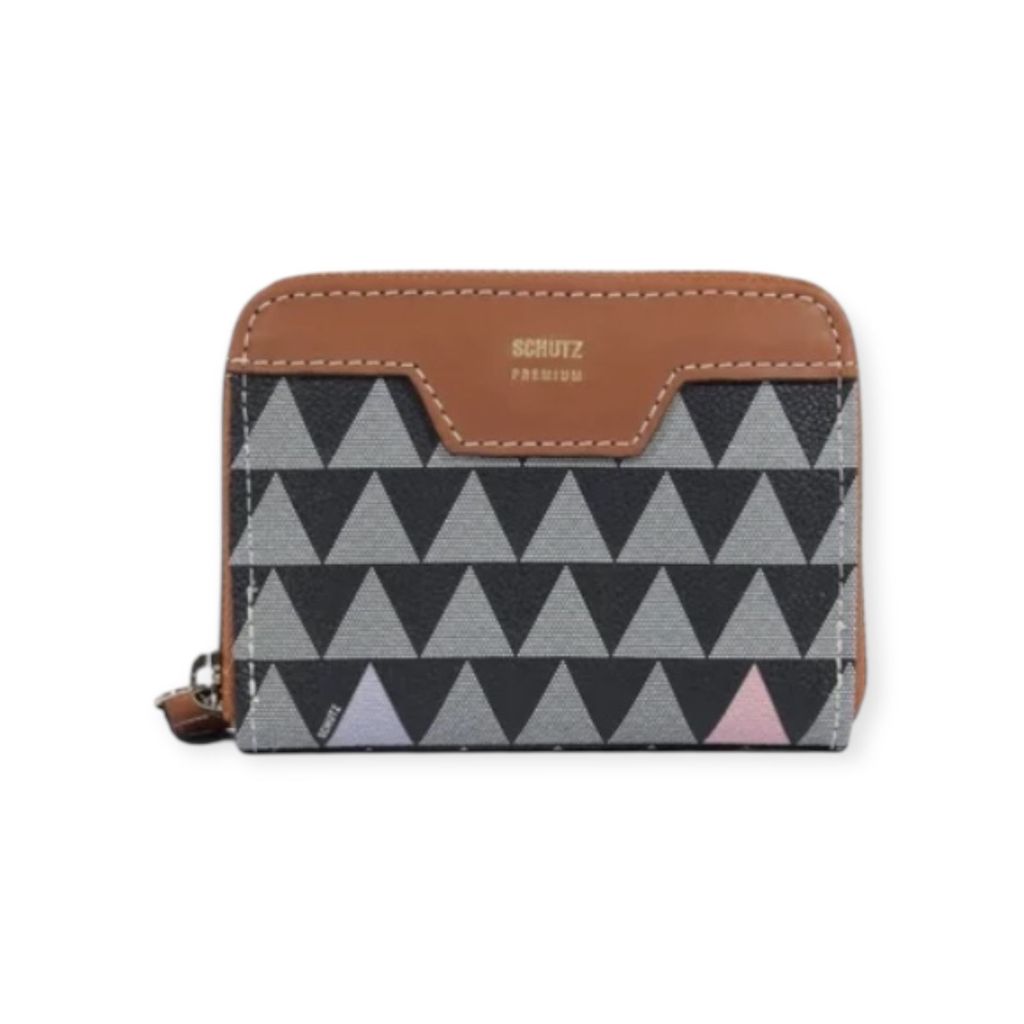 Carteira Feminina Schutz Triangle Pequena Preta