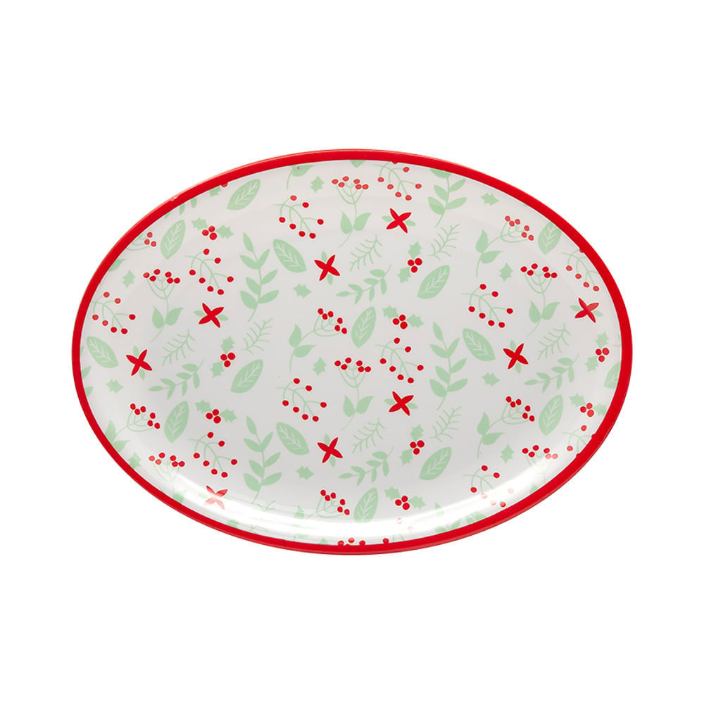 Bandeja Natal Le Melamina Clássico 35X25cm em Oferta na Shopee