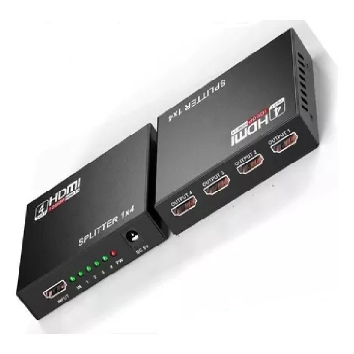 Duplicador Splitter Cabo Hdmi 1x4 Divisor Full Hd 1.4 3d Hub