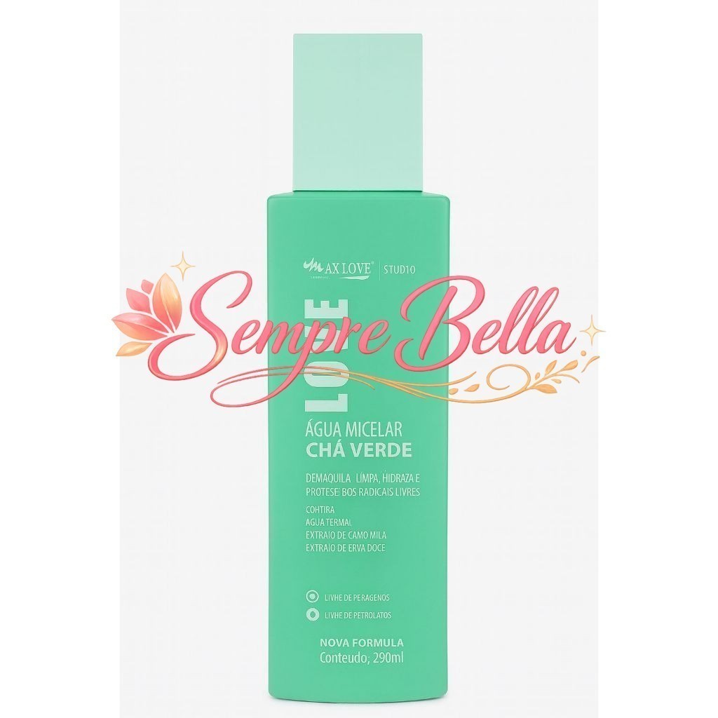 (V)Água Micelar Chá Verde MAXLOVE VEGANOL5D9L5D9