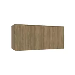 Armário Aéreo 4 Portas Kappesberg Adapt Nogueira 155cm