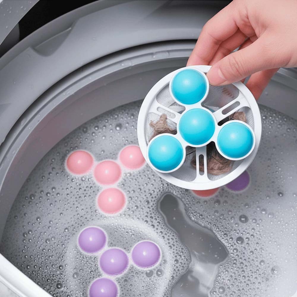 Kit 1/2/3 Coletor De Pelos Fiapo Reutilizável Na Máquina De Lavar Roupa 9,5 x 16,5cm em Oferta na Shopee