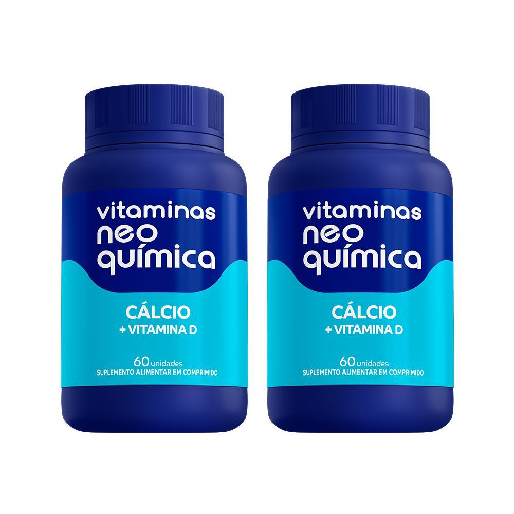 Kit c/2 Vitamina Neo Química Calcio  - 60 Cpr em Oferta na Shopee