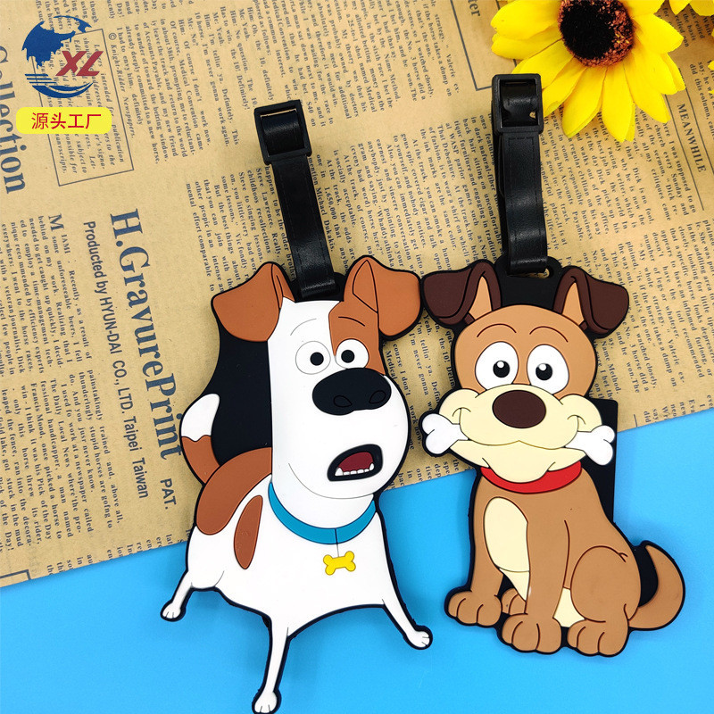 Etiqueta de bagagem Etiqueta de nome Filhote de cachorro Corgi Shiba Inu Etiqueta de bagagem de três cães VCSZ