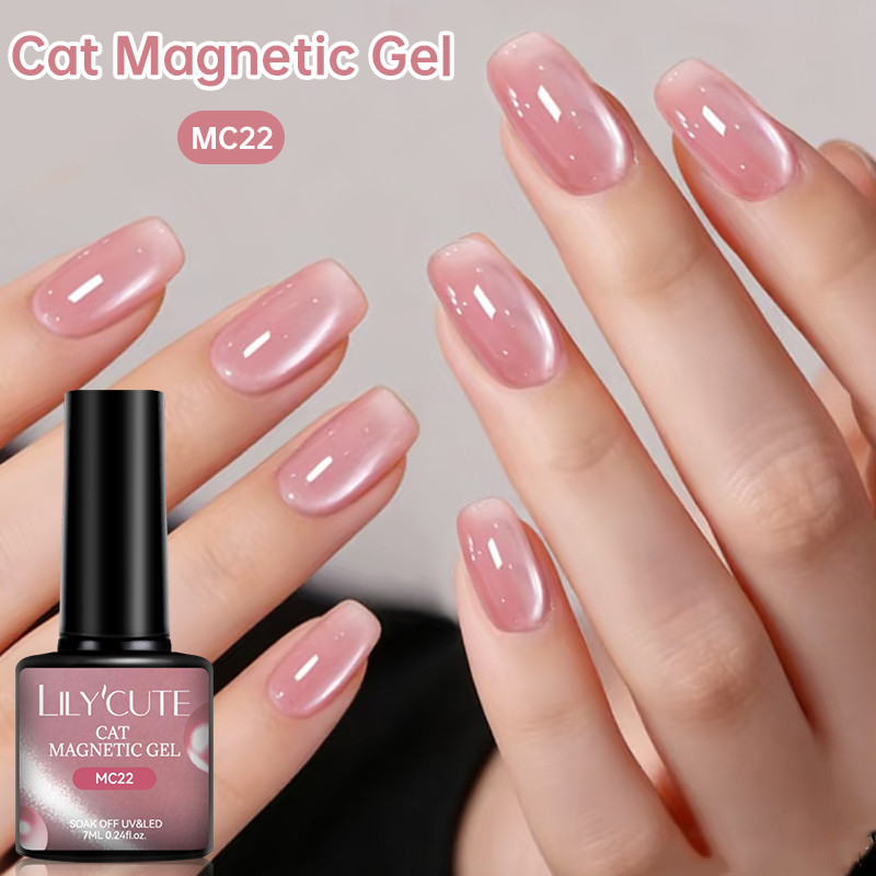 LILYCUTE 7ml Branco Luar Gato Gel Magnético Unha Polonês Brilhante Verniz Da Arte Do Prego UV LED Embeber Suprimentos Ma