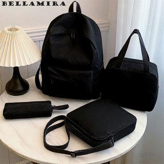 Mochila Unissex Nylon Impermeável Casual Mochila De Média Capacidade Para Campus Bolsa Es…