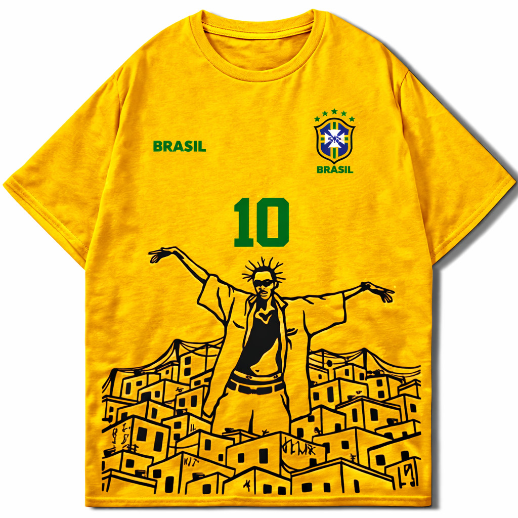 Camiseta Sabotage Brasil Copa Streetwear Aesthetic Camisa Qualidade Premium