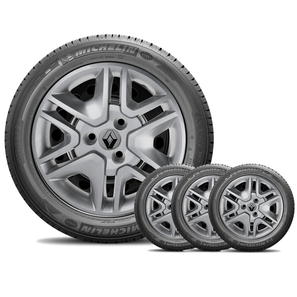 Jogo 4 Calotas Aro 14 Renault kwid Prata CL10076PN (Emb Prata)