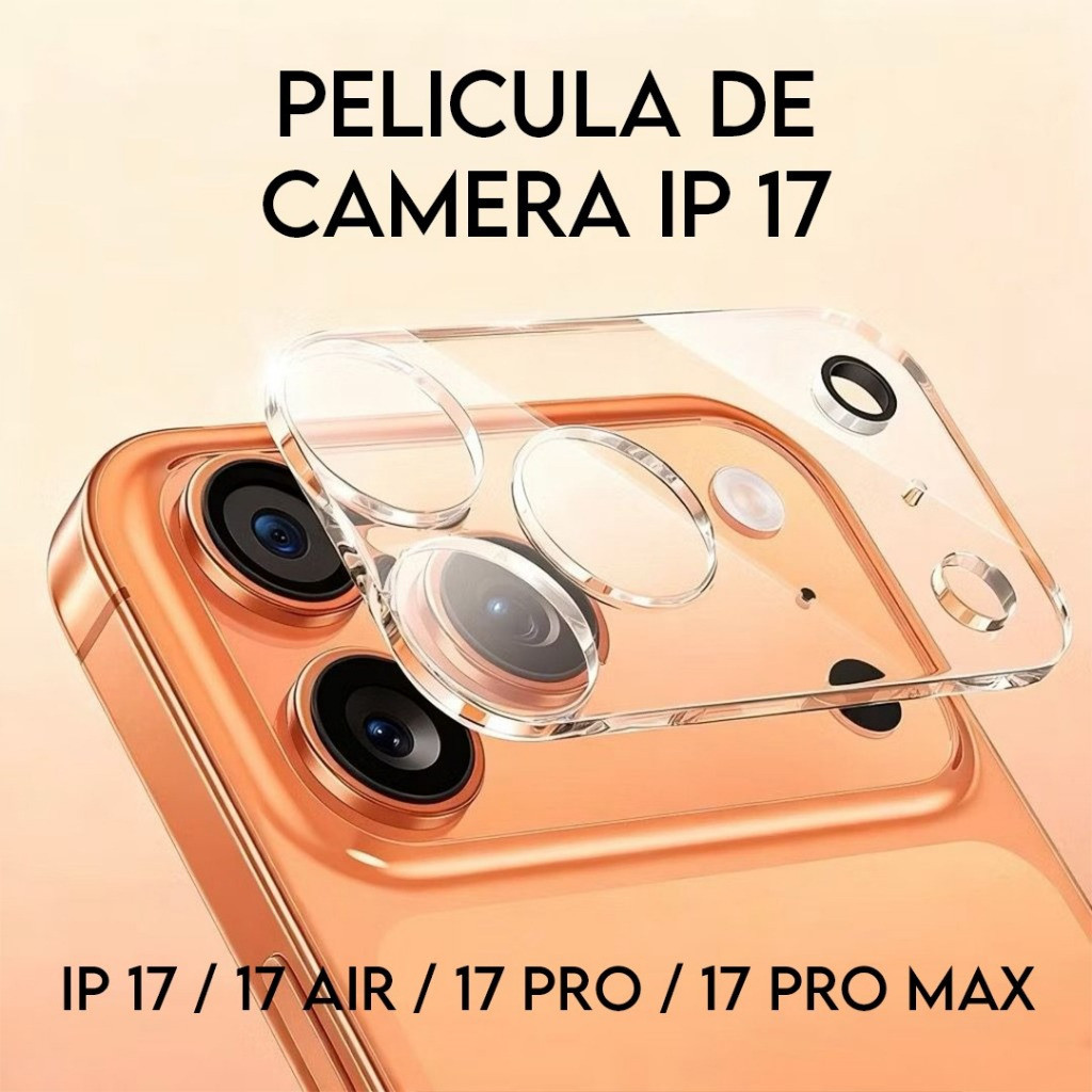 Película Proteção Câmera Transparente iPhone 17 17 Air 17 Pro 17 Pro Max - Premium _AllMix