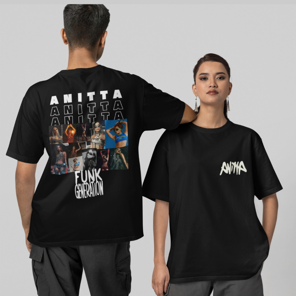 [Camiseta Premium em Algodão Puro]TT Camiseta Funk Generation Ensaios da Anitta Funk Rave - UNISSEX - 100% ALGODÃO UPPER